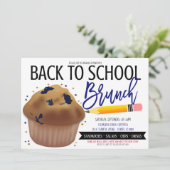 Terug naar de uitnodiging van School Brunch (Staand voorkant)