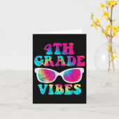 Terug naar de vierde klas Shirt eerste dag thee Kaart (Gele Bloem)