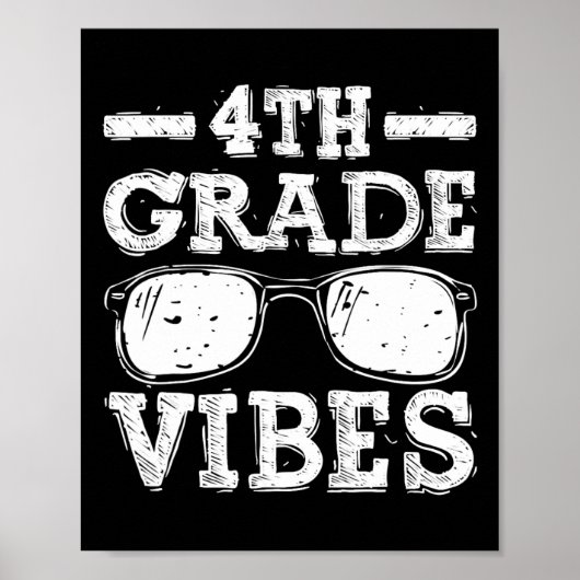 Terug naar de vierde klas van de school poster (Voorkant)