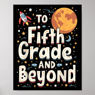 Terug naar de vijfde klas en verder Grappige eerst Poster