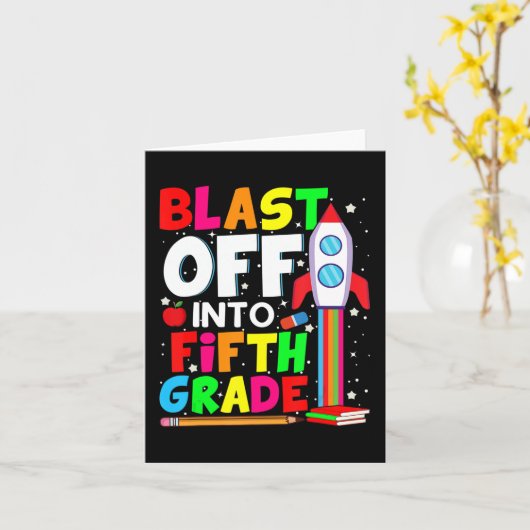 Terug naar de vijfde klas kaart (Gele Bloem)