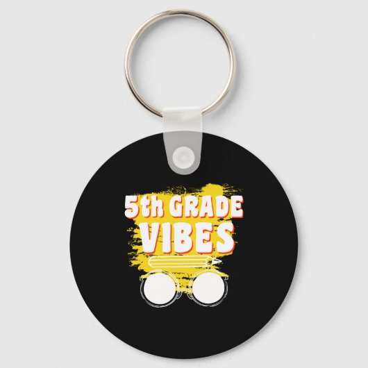 Terug naar de vijfde klas Shirt eerste dag Kind Sleutelhanger (Voorkant)