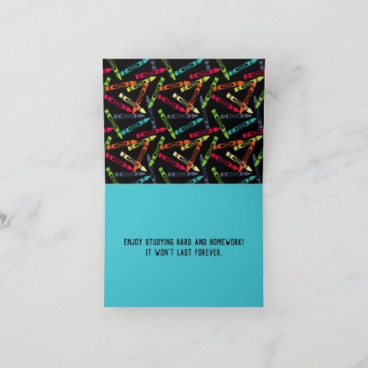 Terug naar de vijfde klas van de school kaart (Binnen)