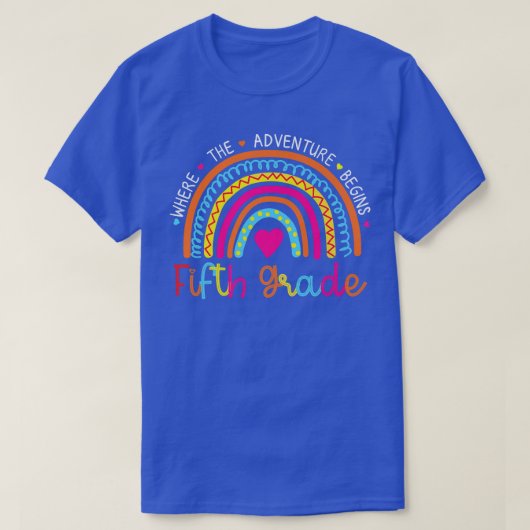 Terug naar de vijfde klas van de school waar het a t-shirt (Design voorkant)
