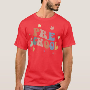 Terug naar de voorschoolse school eerste schooldag t-shirt