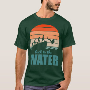 Terug naar de waterscuba-duikersevolutieoceaan t-shirt