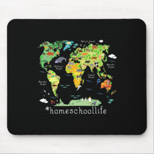 Terug naar de Wereldkaart van Homeschool op school Muismat