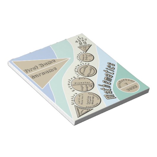 Terug naar de wiskunde notitieblok (Schuin)