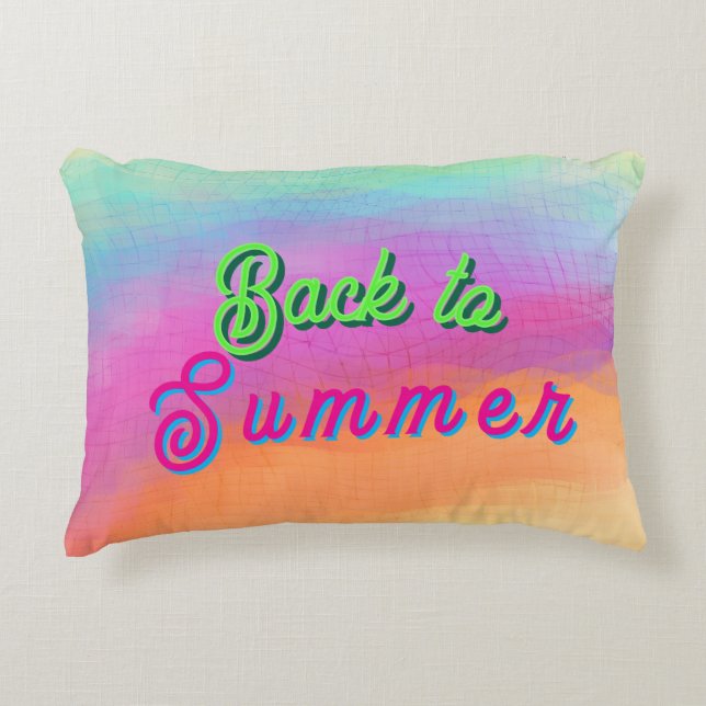 Terug naar de zomer accent kussen (Voorkant)