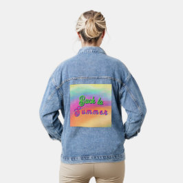 Terug naar de zomer denim jacket