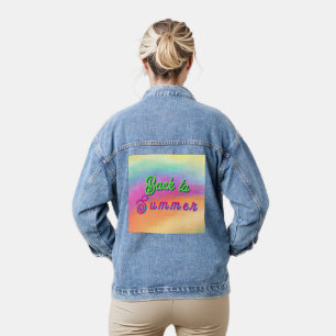 Terug naar de zomer denim jacket