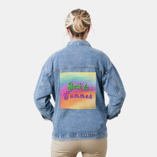 Terug naar de zomer denim jacket