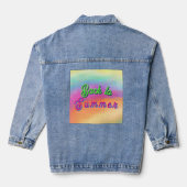 Terug naar de zomer denim jacket (Achterkant)