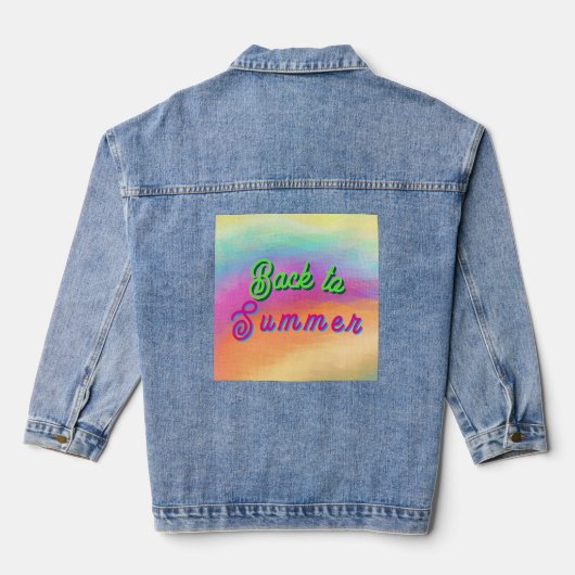 Terug naar de zomer denim jacket (Achterkant)