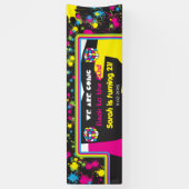 Terug naar het 80s Party Banner Sign (Verticaal)