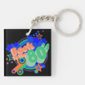 Terug naar het 80s Retro 80's Acrylische Sleutelha Sleutelhanger (Achterkant)