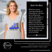 Terug naar het blauwe T-shirt voor wetshandhaving