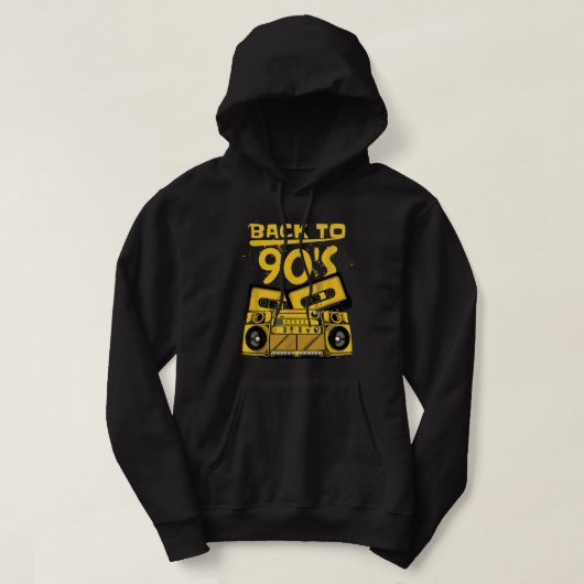 Terug naar het  Cassettebandje van 90 jaar Klassie Hoodie (Design voorkant)