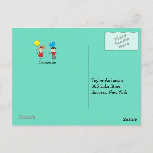 Terug naar het Ice Breaker Briefkaart van leerkrac (Achterkant)