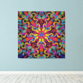 Terug naar het midden canvas afdruk (Insitu (Houten vloer))