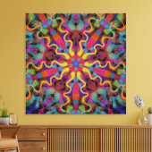 Terug naar het midden canvas afdruk (Insitu (Woonkamer))