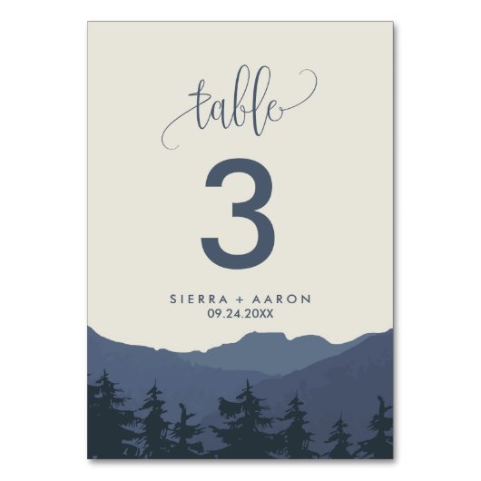 Terug naar het nummer van de bergen-tabel kaart (Achterkant)