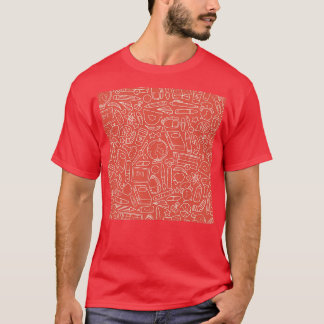 Terug naar het ontwerp van het schoolpatroon t-shirt