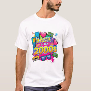 Terug naar het Retro Design Vintage Themaparty van T-shirt