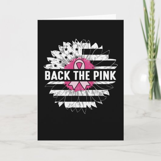 Terug naar het roze gevoel van maagblaaskanker kaart (Voorkant)