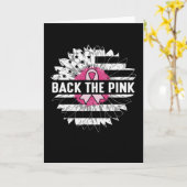 Terug naar het roze gevoel van maagblaaskanker kaart (Gele Bloem)