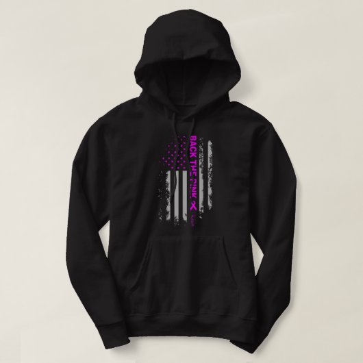 Terug naar het roze oktober Breast Kanker Bewusthe Hoodie (Design voorkant)