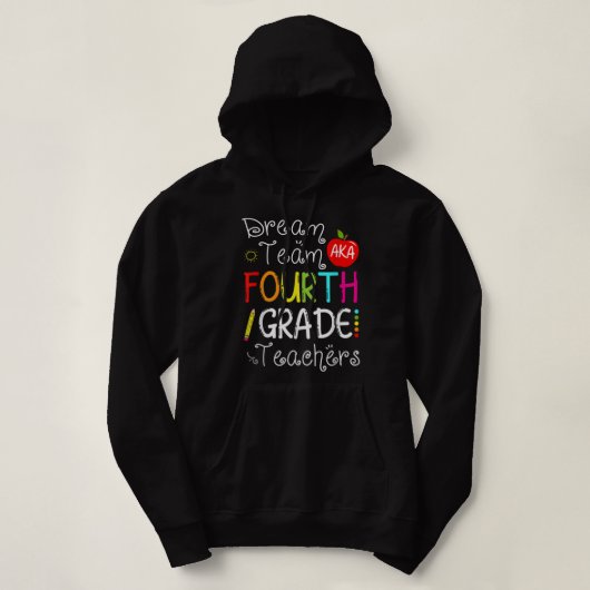 Terug naar het schooldroomteam Aka 4e graad lerare Hoodie (Design voorkant)