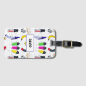 Terug naar het schoolfeest bagagelabel (Voorkant (horizontaal))