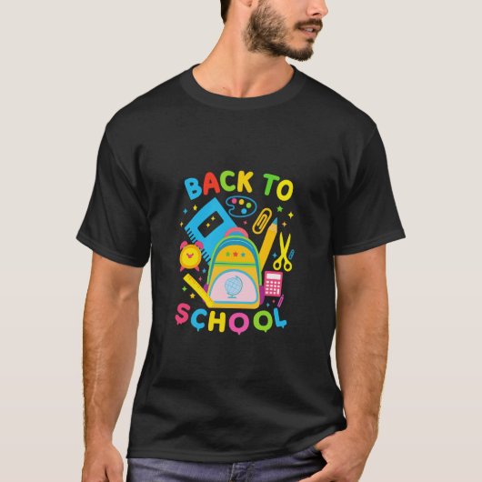 Terug naar het schoolfeest t-shirt (Voorkant)