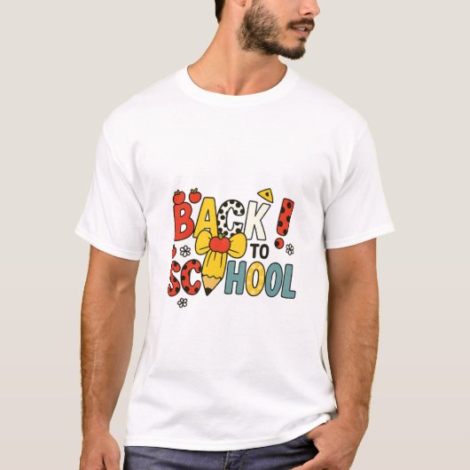 Terug naar het schoolfeest t-shirt (Voorkant)