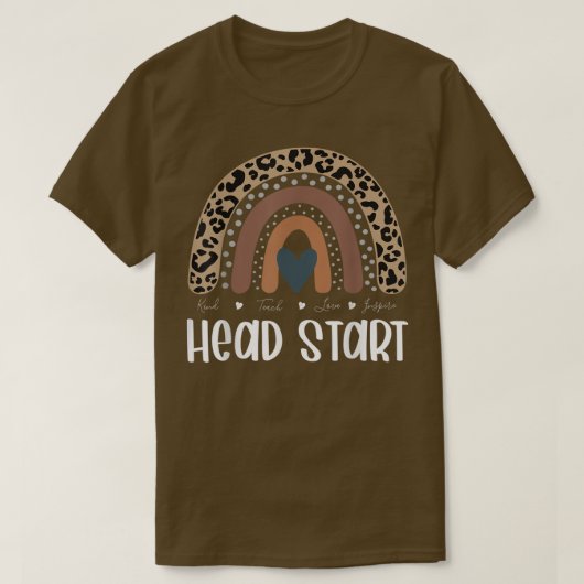 Terug naar het schoollerarenplein, Leopard Rainbow T-shirt (Design voorkant)