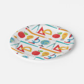 Terug naar het schoolpatroon - lerarenopleiding papieren bordje (Gekanteld)