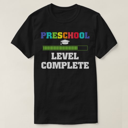Terug naar het schoolvoorschoolse niveau t-shirt (Design voorkant)