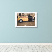 Terug naar het strand (w / border) canvas afdruk (Insitu (Houten vloer))