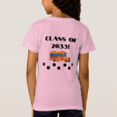 Terug naar het T-shirt van het schoolmeisje (Achterkant)