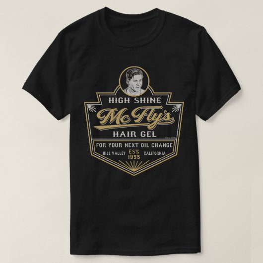 Terug naar het toekomstige McFlys Hair Gel Label W T-shirt (Design voorkant)
