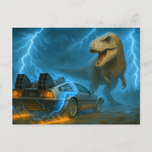 Terug naar het verleden briefkaart (Voorkant)