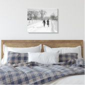 Terug naar huis lopen van school, 1940 canvas afdruk (Insitu (Slaapkamer))