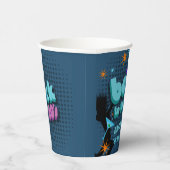 Terug naar jaren 80 Retro Groovy Hippie Verjaardag Papieren Bekers (Rechts)