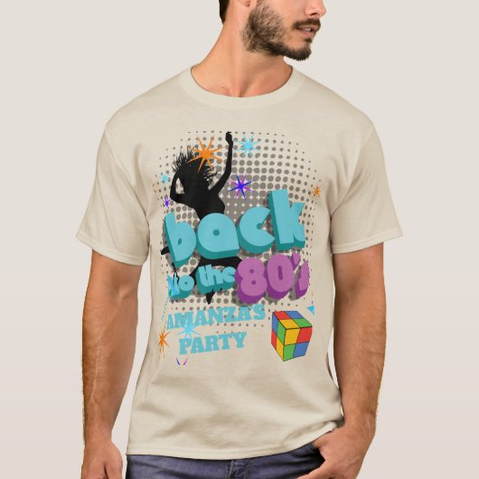 Terug naar jaren 80 Retro Groovy Hippie Verjaardag T-shirt (Voorkant)