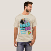Terug naar jaren 80 Retro Groovy Hippie Verjaardag T-shirt (Voorkant volledig)