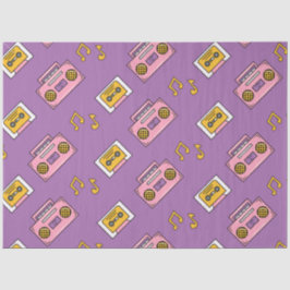 Terug naar jaren 90 - Kleurrijke Y2K Casette Spele Tissuepapier