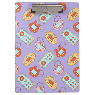 Terug naar jaren 90 - Kleurrijke Y2K Tamagotchi To Klembord