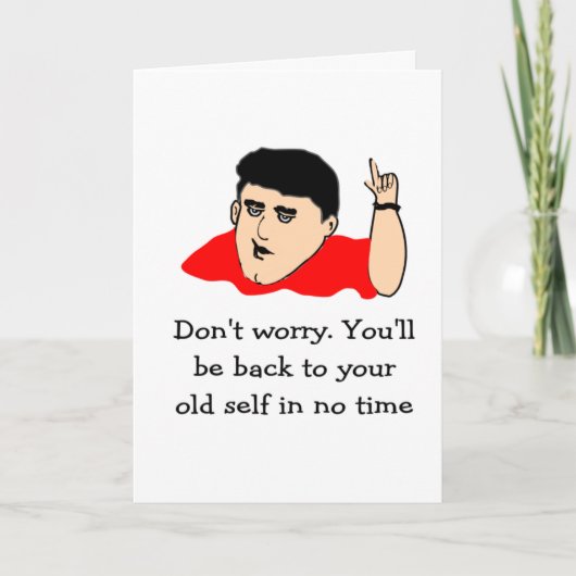 Terug naar je oude zelf kaart (Voorkant)