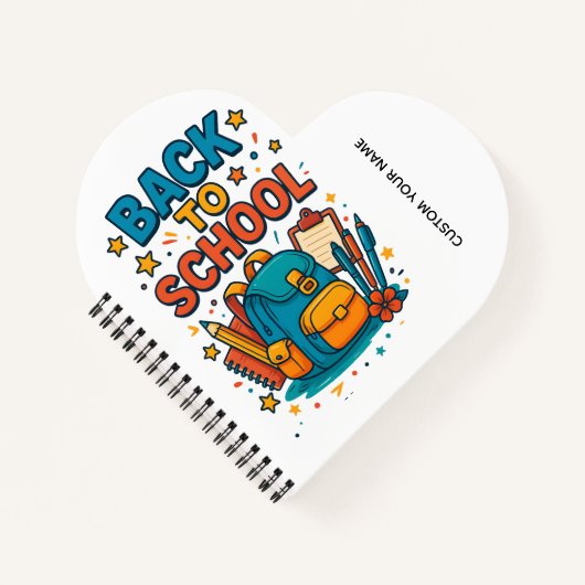 TERUG NAAR JE SCHOOL NOTITIEBOEK (Voorkant)